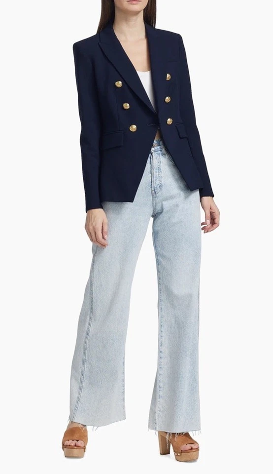 New Veronica Beard Miller Dickey Jacket in Navy Size 8 $695 - Image 2 of 4