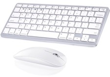 Rechargeable 5-in-1 Wireless Keyboard Mouse Combo for Mac and Windows Devices