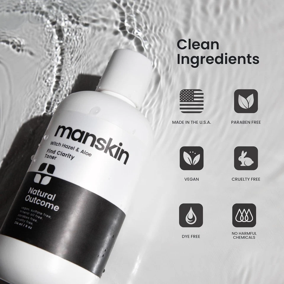 Тоник для мужской кожи лица | Натуральный ежедневный улучшает мужской цвет лица |...  - Изображение 4 из 4