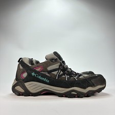 Columbia Omni-Tech Gray Black Hiking Shoes Waterproof BL3505-060 Women  s Size 8