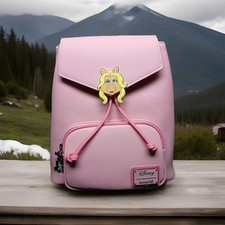 New Rare Disney Miss Piggy Loungefly Drawstri...
