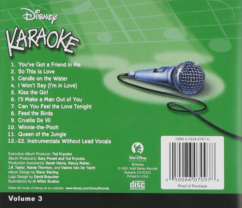 Disney Volume 3 Jewel (CD) - Image 2 of 2