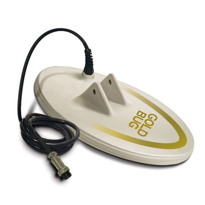 Fisher Gold Bug 10'' Biaxial DD White Elliptical Coil   Solid & Durable