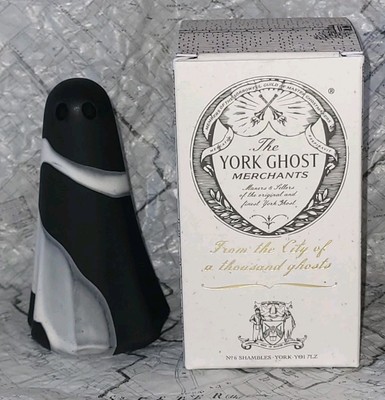The York Ghost Merchants - Large Black/White Monochrome Swirl Ghost