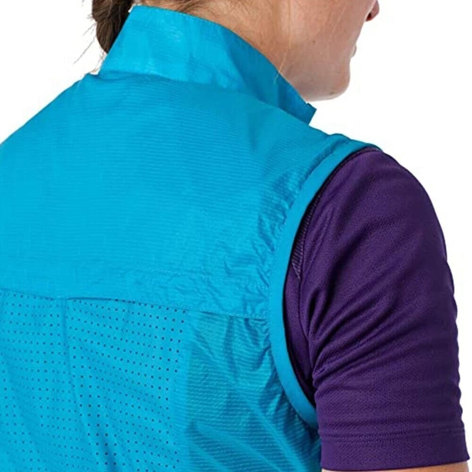 Giro GA Women's New Road Lightweight Wind Vest for Cycling, Blue Jewel - Image 4 of 4
