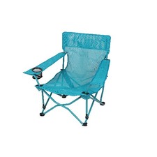 Ozark Trail Quad Folding Beach Chair with Cupholder, Aqua