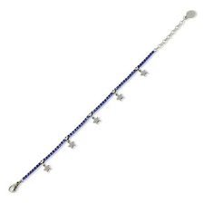 Bracciale Boccadamo MYA Donna Acciaio Tennis Cristalli Blu Stelle _SV/BR04