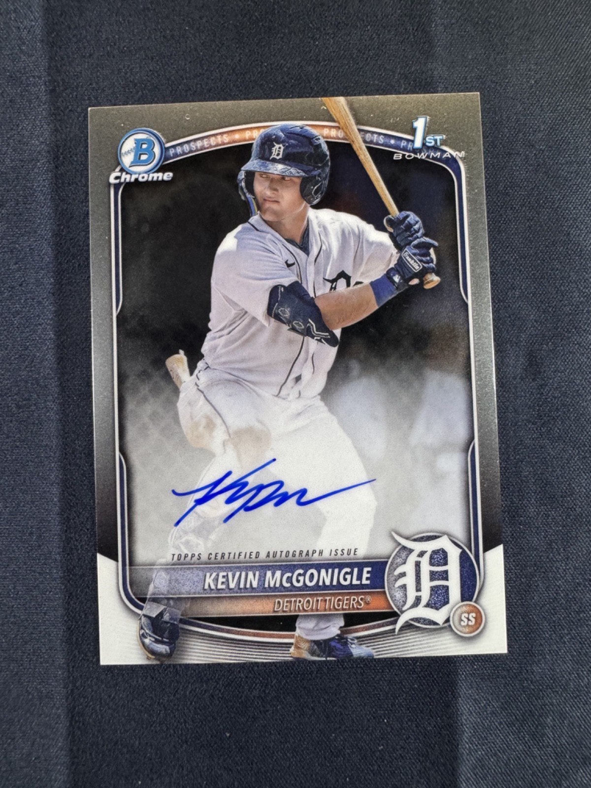 2025 Bowman - Chrome Prospect Autographs Kevin McGonigle #CPA-KM (AU, RC)