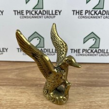 Vintage Yuan Tai Solid Brass Flying Duck Mall...