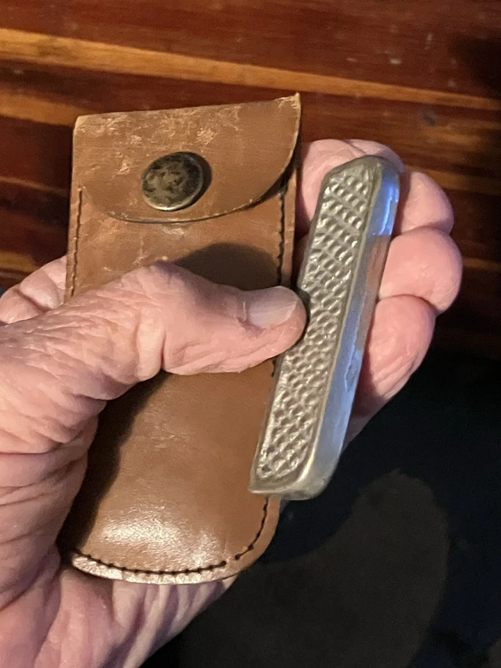 "Guitarra Hawaiana Dobro de Acero Lap Vintage 3"" Slide con Empuñadura de Guijarro en Bolsa" Foto 2 de 4