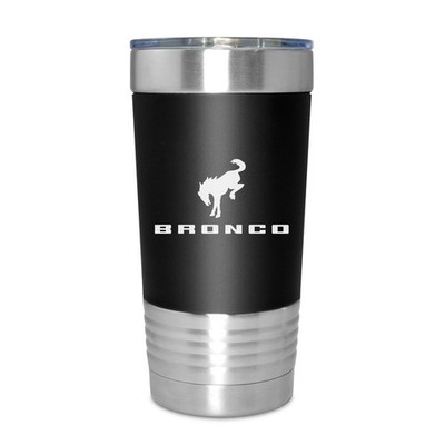 Ford Bronco 20 oz Stainless Steel with Black Silicone Sleeve Tumbler