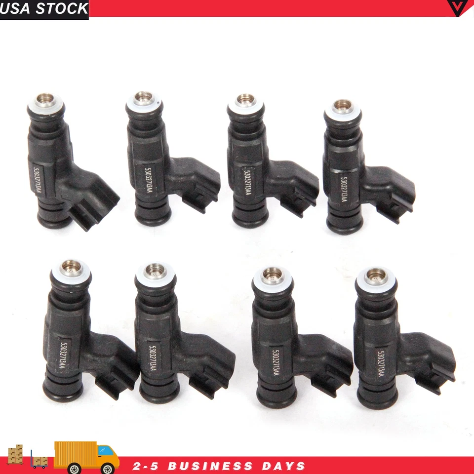 Inyector de combustible OE 8X flujo coincidente 53032713AA para Dodge Ram 1500 3500 Hemi 5,7 L Foto 2 de 4