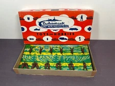 Authenticast Comet RUSSIAN RIFLEMEN Prone Position Metal Figure Set Vintage