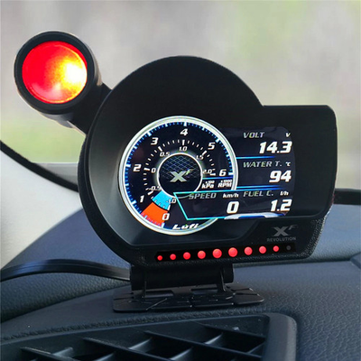 #ad OBD2 Digital Turbo Boost Oil Pressure Temperature Gauge Car Fuel Level Meter $316.21