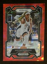 2024 Panini Prizm Red Cracked Ice Prizm Aaliyah Edwards RC #3 Mystics Uconn