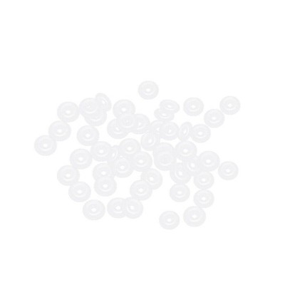Silicone O-Rings 6mm OD, 1.2mm ID, 2.4mm Width, Seal Gasket White 50Pcs  *rr