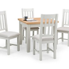Image of Julian Bowen Richmond Set of 4 Dining Chairs  rich grey colourway