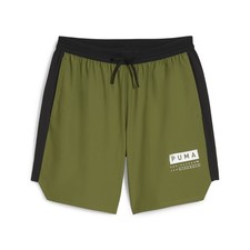 PUMA Fuse 7 Inch 4Way Stretch Training Shorts Mens Green Casual Athletic Bottoms