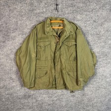 VTG 70s M65 Field Jacket M Short Vietnam War Era Scovill OG107 Cold Weather Coat