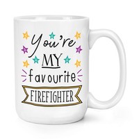 You're Mein Favorit Feuerwehrmann Stars 426Ml Groß Becher Tasse - Lustig Best