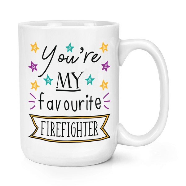 You're Mein Favorit Feuerwehrmann Stars 426Ml Groß Becher Tasse - Lustig Best-image
