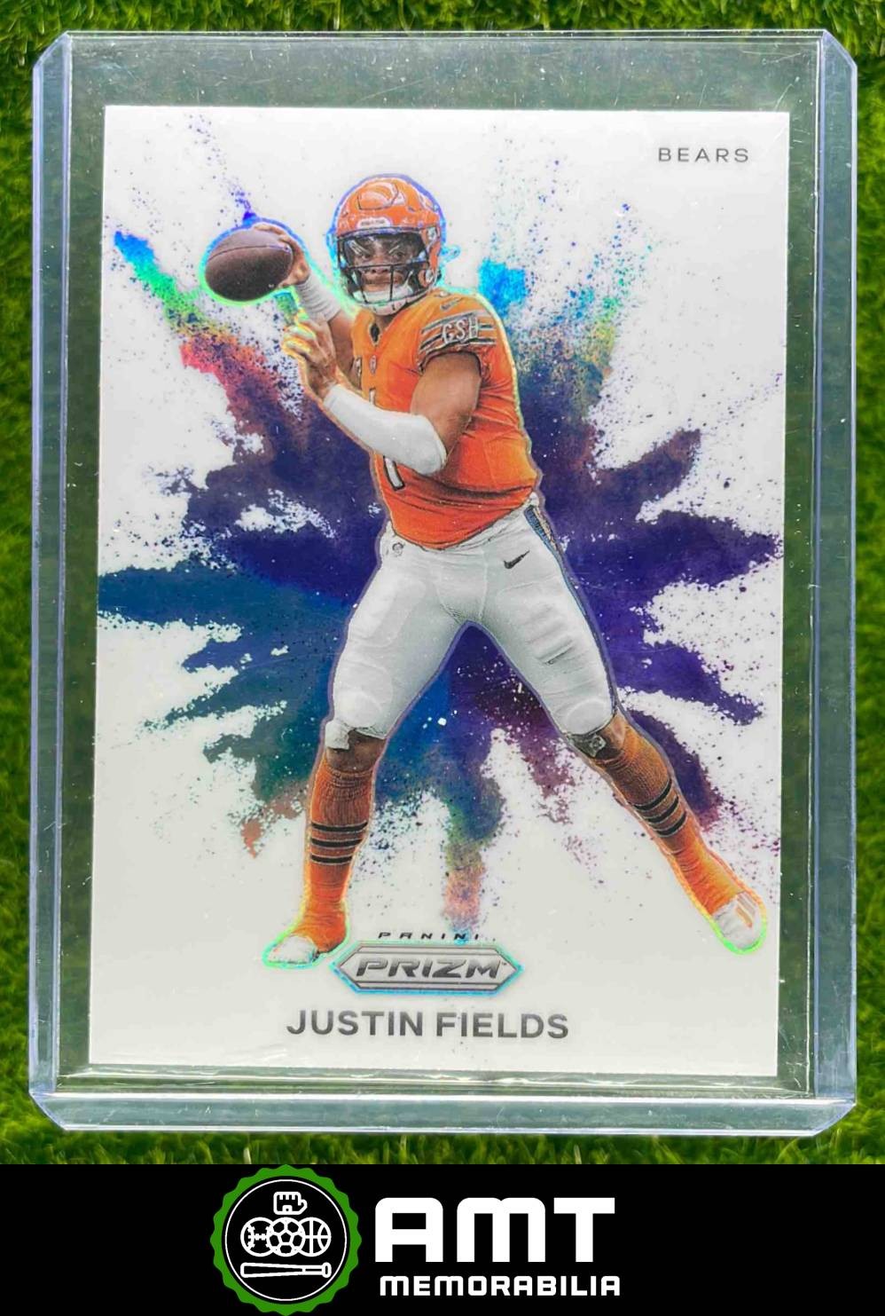 2023 Panini Prizm #CB-2 Justin Fields Color Blast Chicago Bears
