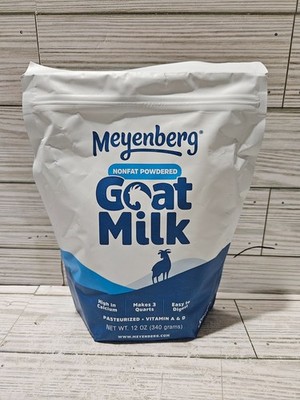 Meyenberg Nonfat Powdered Goat Milk Makes 3 Quarts 12 OZ 8/2026