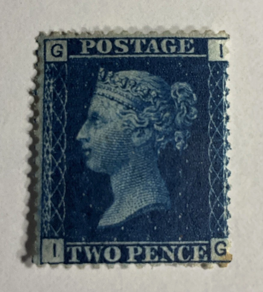 ヴィクトリア女王 2ペンス 切手 青 赤　ペニーブル➕レッド Blue 2p British Stamps for sale | eBay