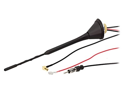 ANT.43 antenna 0.23m AM,DAB,FM with amplifier 5m 10dB 12VDC 4CARMEDIA