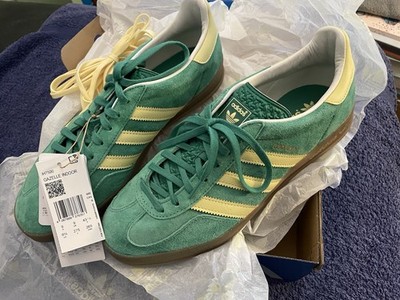adidas Gazelle Indoor Sneaker Schuhe Hallenschuhe Grün-Gelb 43 1/3 27,5CM NEU