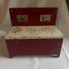 Pretty Maid Vintage Toy Kitchen Stove Oven Red White