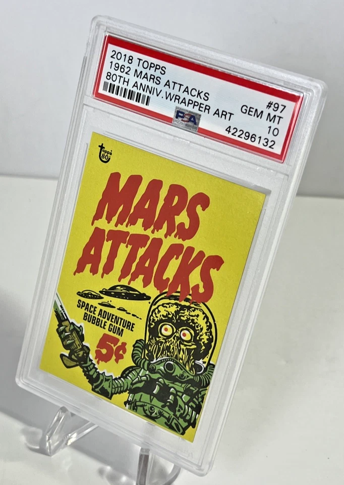 1962 Mars Attacks! 2018 Topps 80th Anniversary #97 PSA 10 Gem Mint - Image 2 of 4
