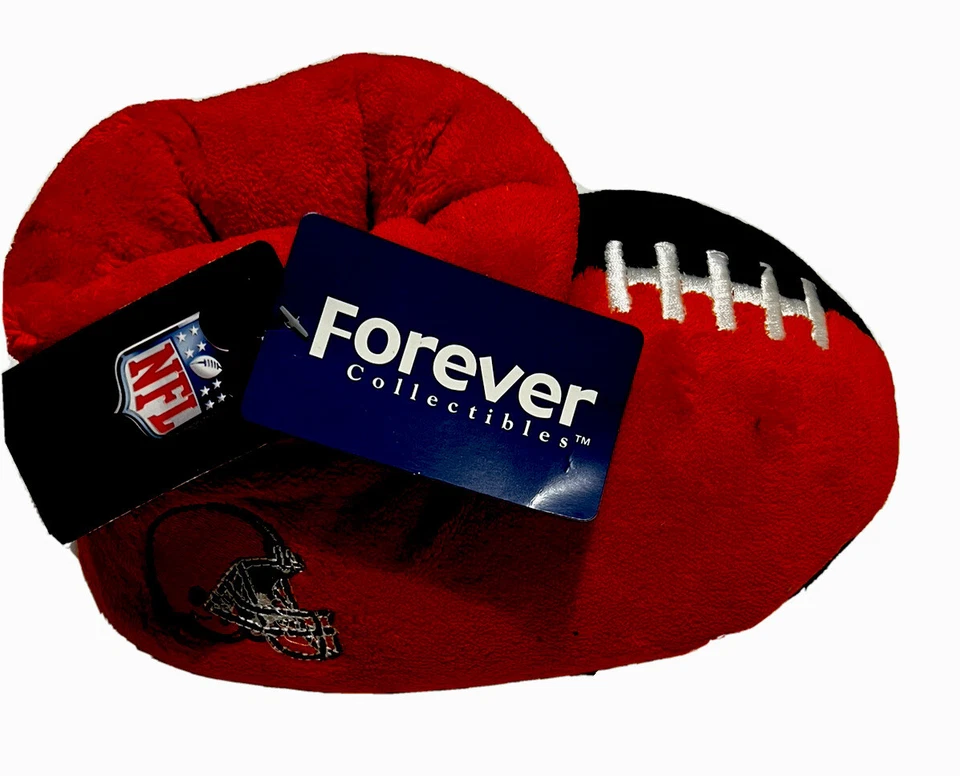 Forever Collectibles Cleveland Browns Logo NFL--ZAPATILLAS NARANJAS Y NEGRAS/XL Foto 3 de 4