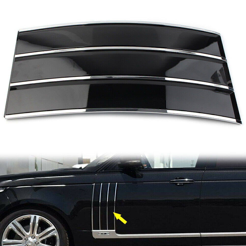 Left Side Mesh Vent Grille Fender Frame Fit Land Rover Range Rover 2013-17 Black