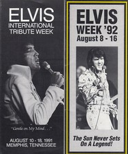 14 Elvis Presley-Week-Broschüren Memphis Graceland - 1991 bis 2003