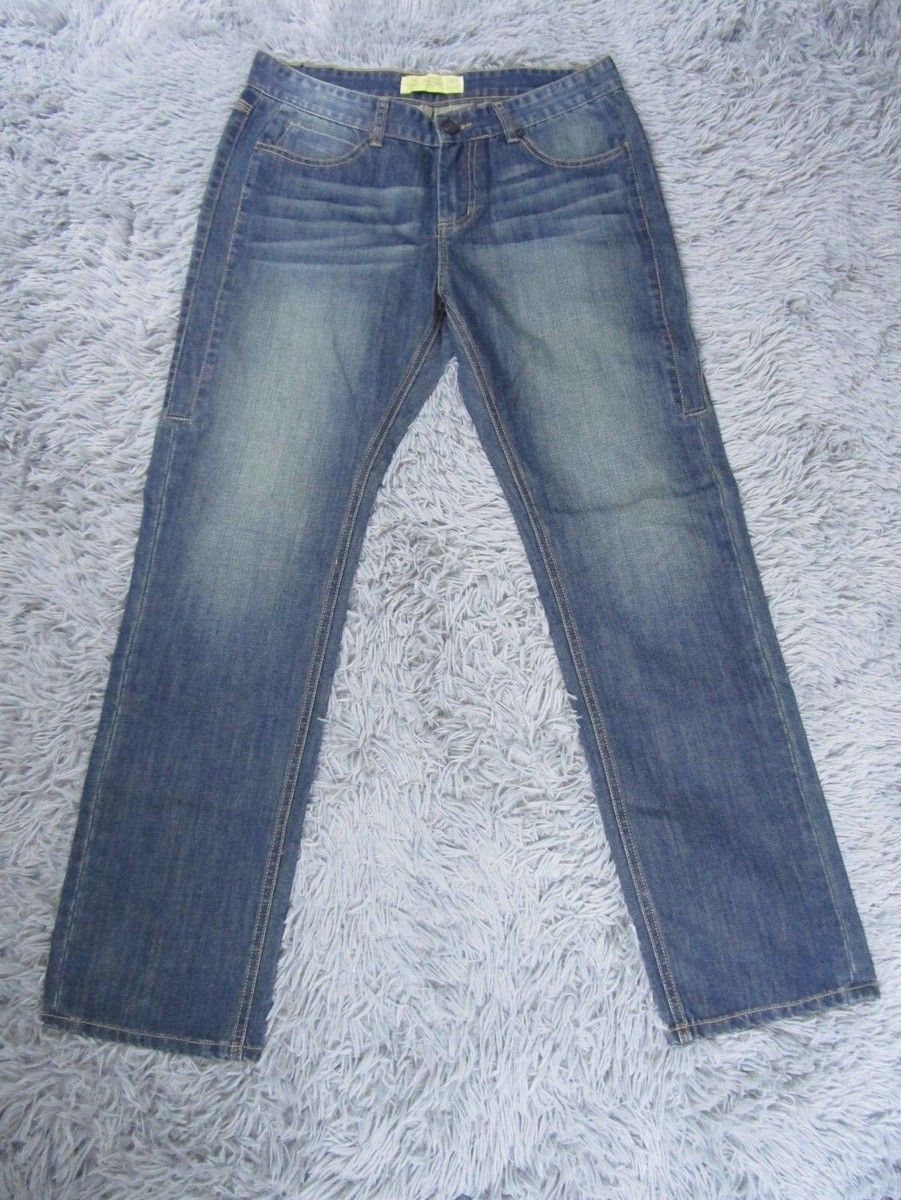 Postage Jeans Mens 32x33 Blue Stone Wash Slim Premium Denim