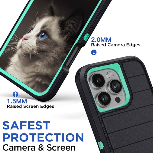 For Apple iPhone 16 Pro/Plus/Pro Max Stand Holder Case Heavy Duty Hybrid Cover - Picture 19 of 30