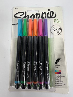 Sharpie Pen Stylo Fine No Bleed Pens Set Of 71641041738|