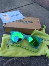 COCOSAND Baby Sunglasses with Strap New With Blue Frame As-Is 