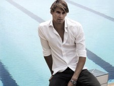 Camille Lacourt Unsigned photo - French swimmer - Donation to Cancer Charity *4