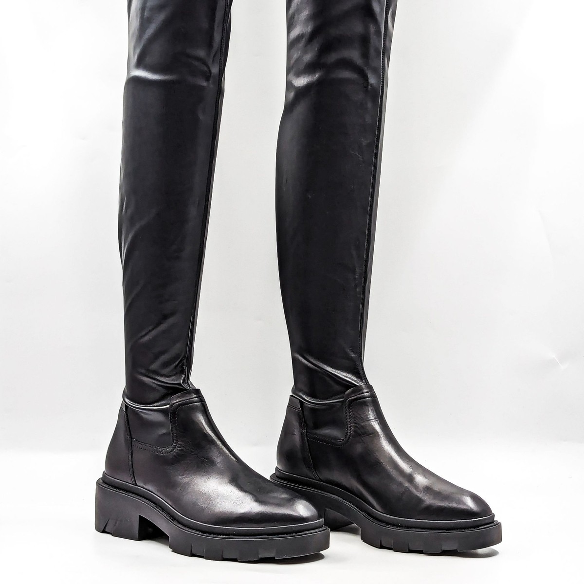 Boots Overknee StrÃ¼mpfe Rosa Knee High Overknee Strass Maison