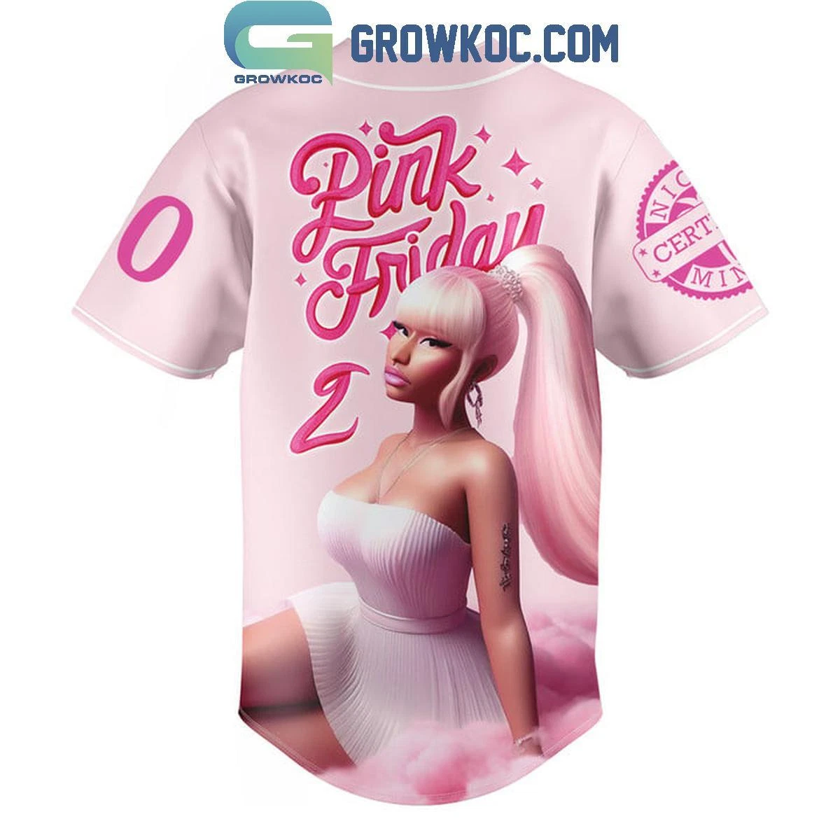 Nicki Minaj Pink Friday 2 Tour 2024 True Fan Personalized Baseball Jersey