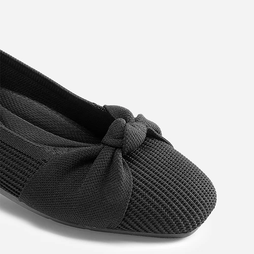 Flache Damenschuhe Slipper Business Büro eckige Zehenpartie Slipper bequeme flache Schuhe - Bild 6 von 30