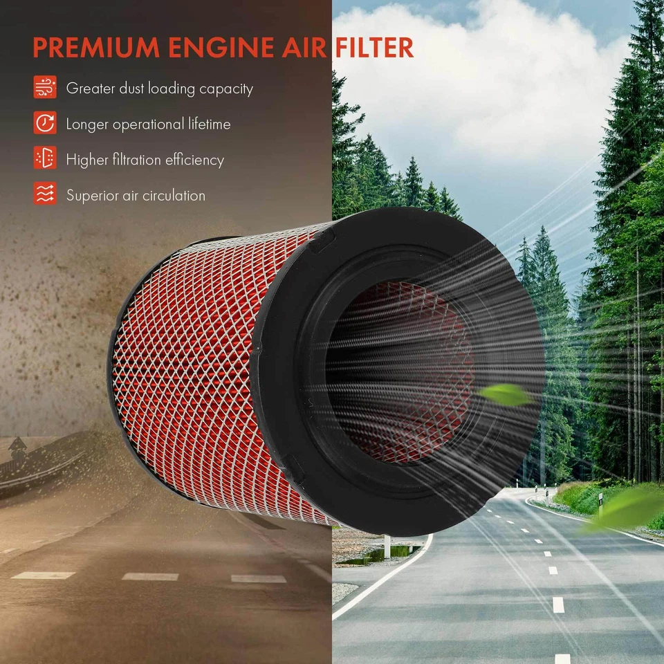 Filtro de aire del motor de alto rendimiento para Chevy Trailblazer GMC Envoy Buick Olds Foto 3 de 4