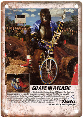 Old School BMX 1982 BATA Vintage Magazine Ad Reproduction Metal Sign B869