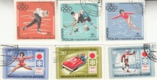 MONGOLIA. Winter Olympic Games in Grenoble 1968 & in Sapporo 1972.  CTO OG