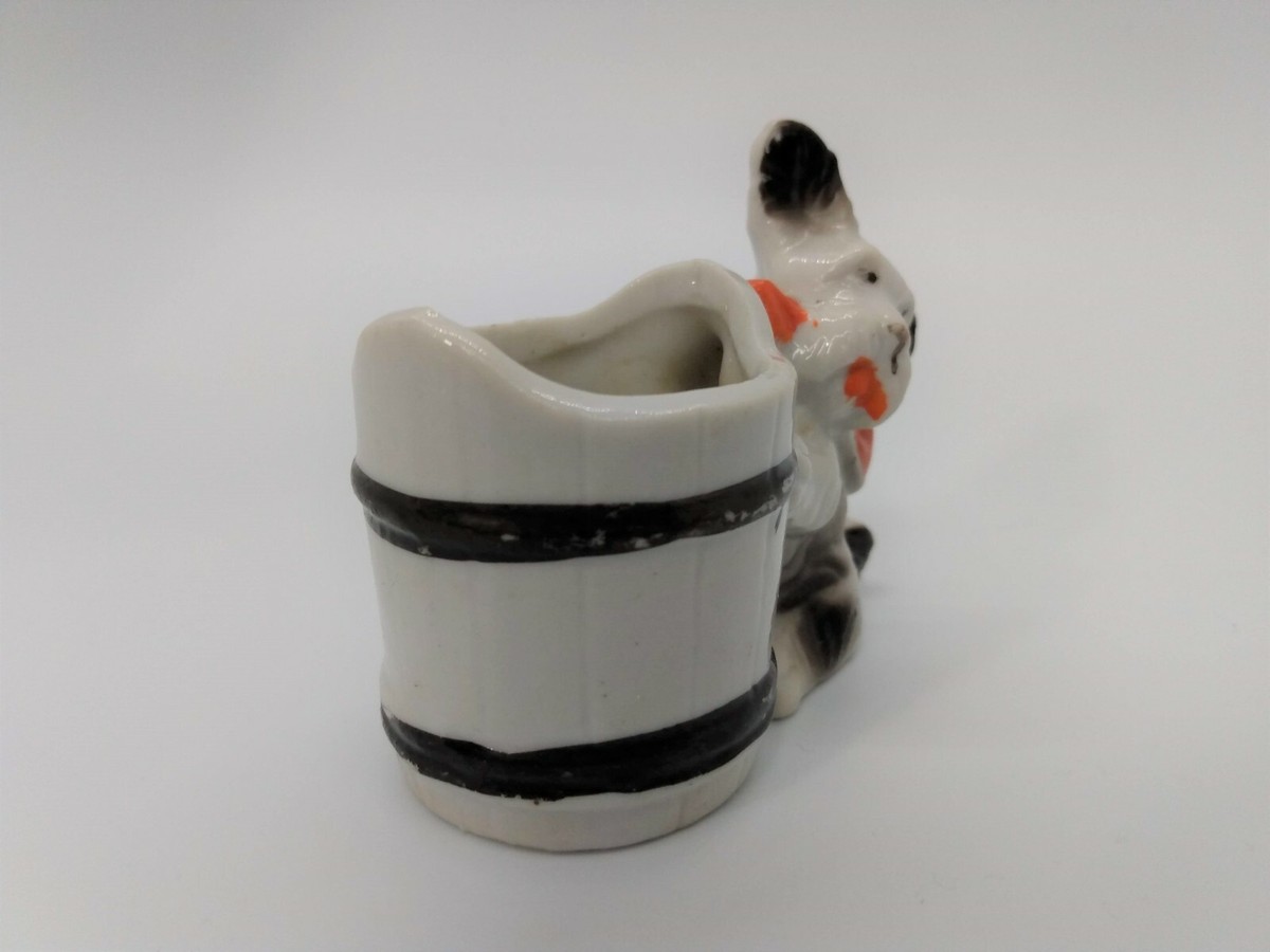 アンティーク　ドッグランプ Dog Toothpick Holder Vintage Handpainted Japan Puppy | eBay