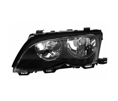 Left Headlight for BMW 3 Series E46 Saloon Touring 2001-2005 VP700L Black LHD