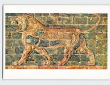 Postcard Lion At Suse Louvre Museum  Paris France