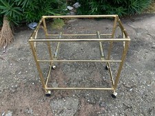 CARRELLO PORTA TV IN METALLO DORATO